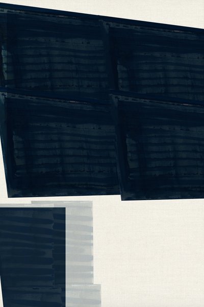 Geometria astratta blu da cartissi