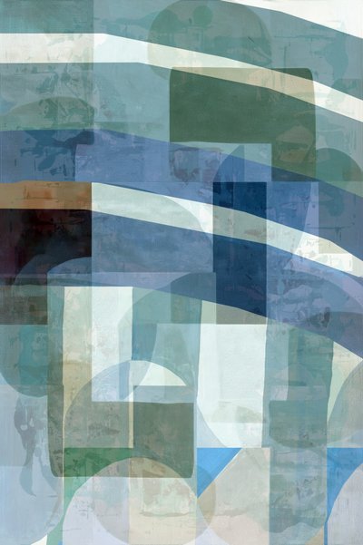 Strati astratti blu e verdi da cartissi