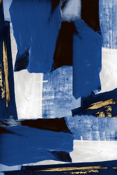 Astratto: Blu e oro da cartissi