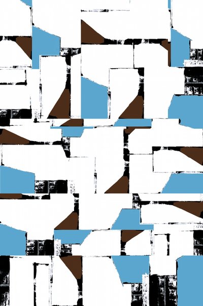 Collage geometrico astratto da cartissi