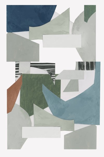 Collage geometrico astratto da cartissi