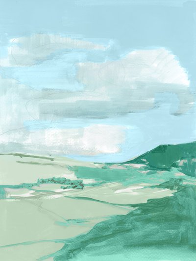 Abstract Green Hills da cartissi