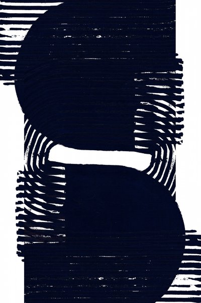 Forme astratte in blu navy da cartissi