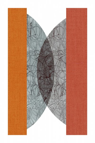 Geometria astratta arancione da cartissi