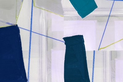 Astrazione geometrica blu da cartissi