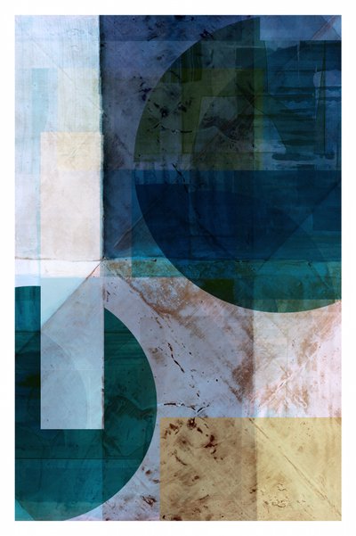 Strati geometrici blu da cartissi