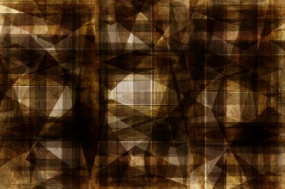 Geometria marrone con effetto ruvido da cartissi