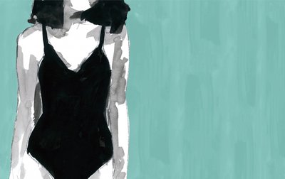 Costume da bagno nero chic da cartissi