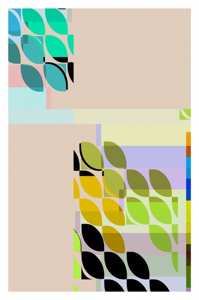 Forme astratte colorate da cartissi