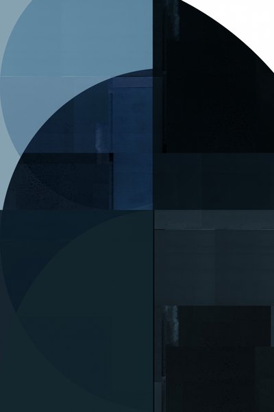 Geometria blu intenso da cartissi