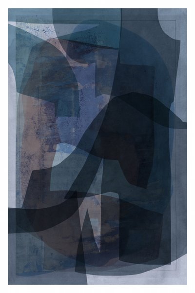 Forme stratificate in blu intenso da cartissi