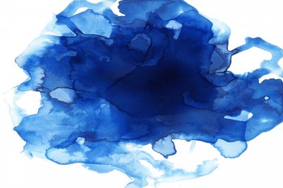 Spruzzo di acquerello blu intenso da cartissi