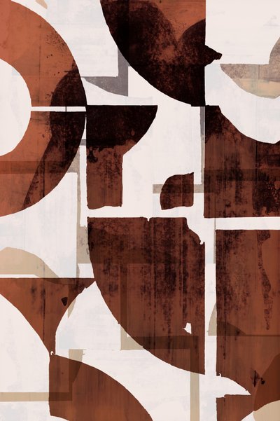 Forme geometriche dai toni terrosi da cartissi