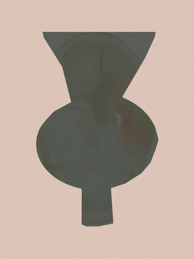 Elegante vaso astratto da cartissi