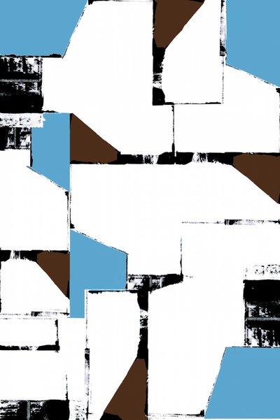 Blocchi di colore frammentati da cartissi