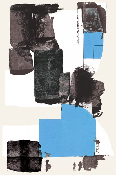 Astrazione geometrica blu da cartissi
