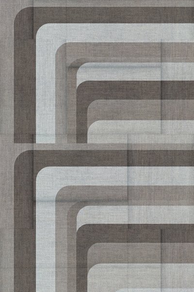 Strati geometrici in lino da cartissi