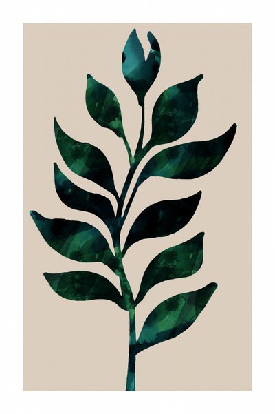 Stelo botanico verde da cartissi