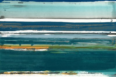 Paesaggio marino astratto a strati da cartissi