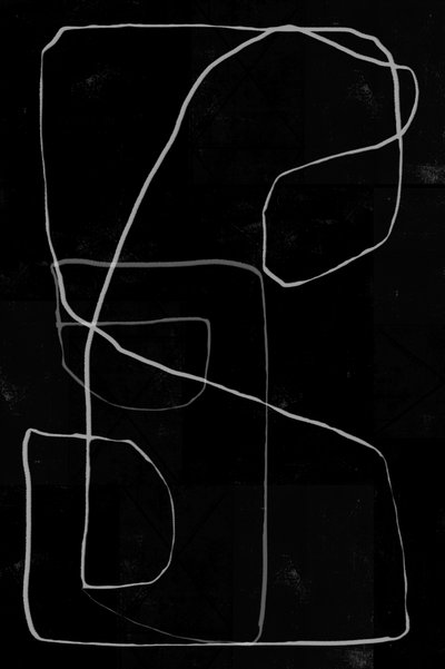 Forme astratte minimaliste da cartissi