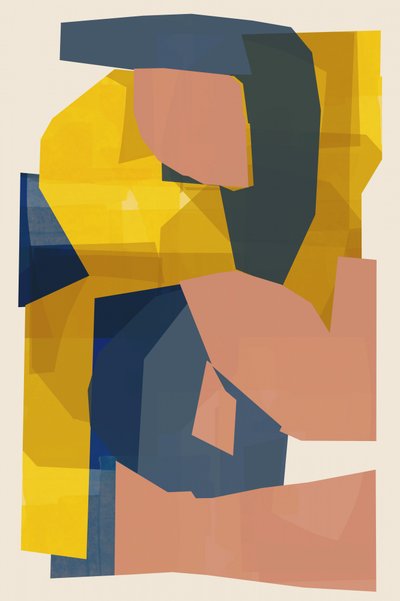 Collage astratto moderno da cartissi