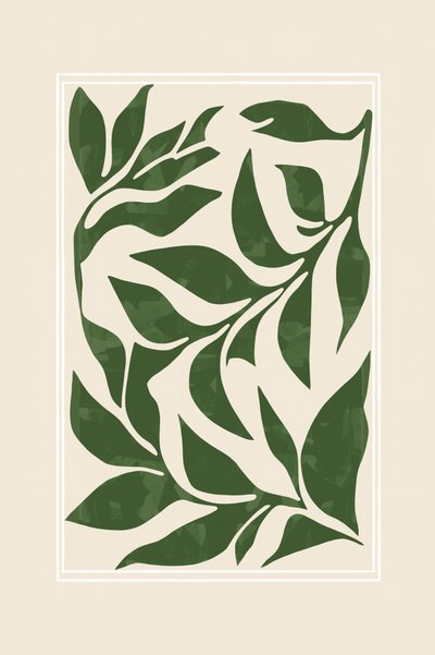 Foglie botaniche moderne da cartissi