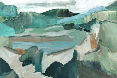 Paesaggio astratto e sereno da cartissi