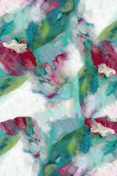 Astratto floreale dai colori vivaci da cartissi