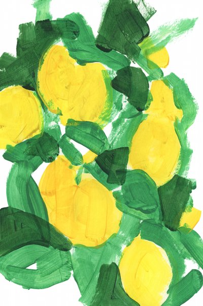 Astratto vivace al limone da cartissi