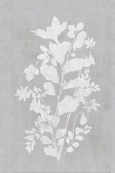 Sagoma floreale bianca da cartissi