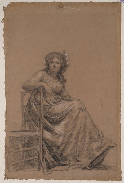 Ritratto di una donna seduta da circle of François André Vincent