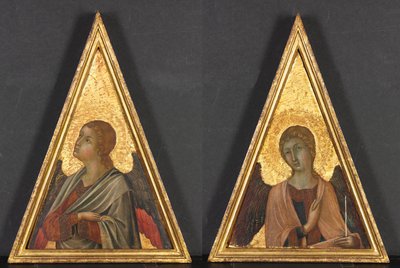 Pinnacolo con angelo (coppia) da circle of Niccolò di Segna