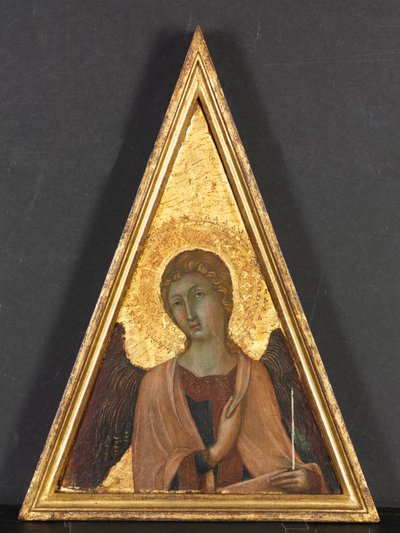 Pinnacolo con angelo da circle of Niccolò di Segna