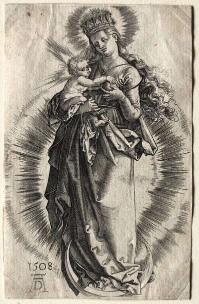 La Vergine con la corona di stelle da copy after Albrecht Dürer