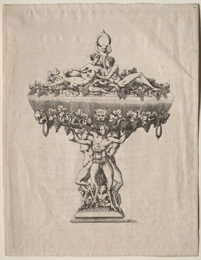 Coppa coperta con festone di uva da copy after Antonio Fantuzzi