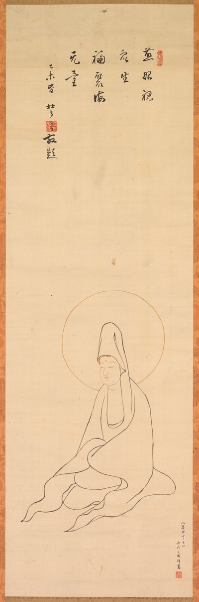 Guanyin in Abito Bianco da copy after Jueji Yongzhong