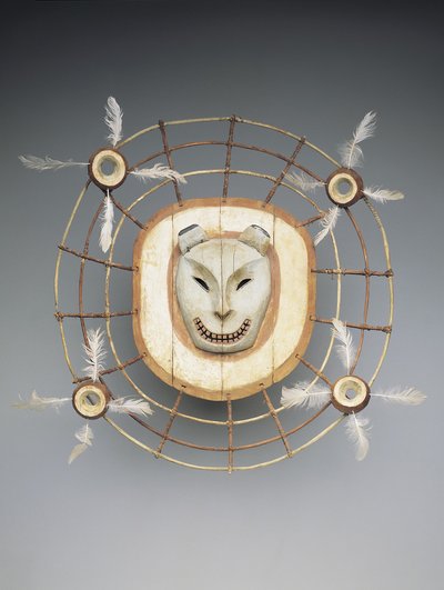 Maschera che raffigura uno spirito orso, fine XIX secolo da culture Yupik