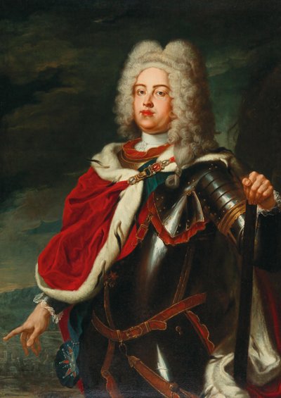 Federico Augusto II, Elettore di Sassonia e futuro Re Augusto III di Polonia come Principe Ereditario da Ádam Mányoki