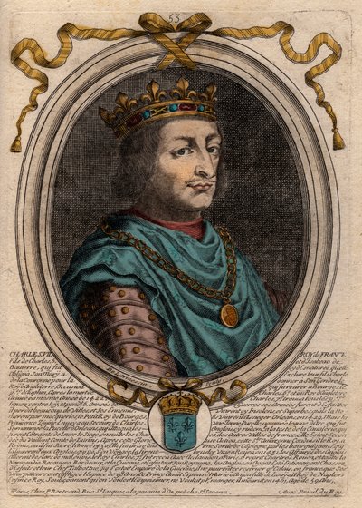 Ritratto di Carlo VII (1403-1461) Re di Francia da de Larmessin