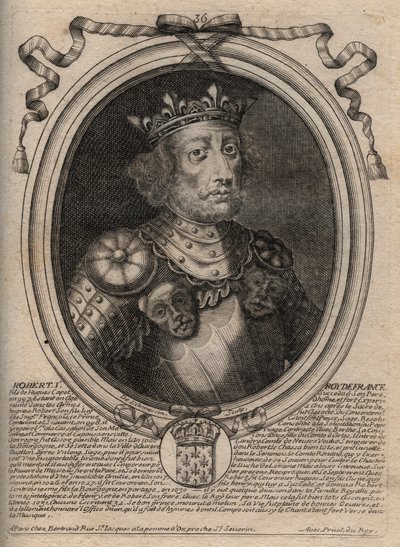 Ritratto di Roberto II il Pio (c. 972 - 1031), Re di Francia - Re Roberto II, detto il Pio - incisione da 