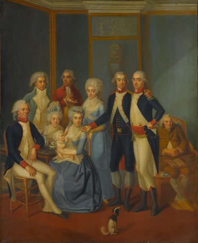 Ritratto di una famiglia militare da early 19th century painter.