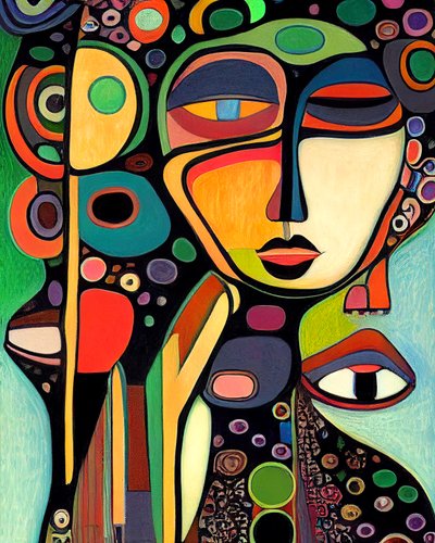 Volto di donna astratto da F. Abderrahim