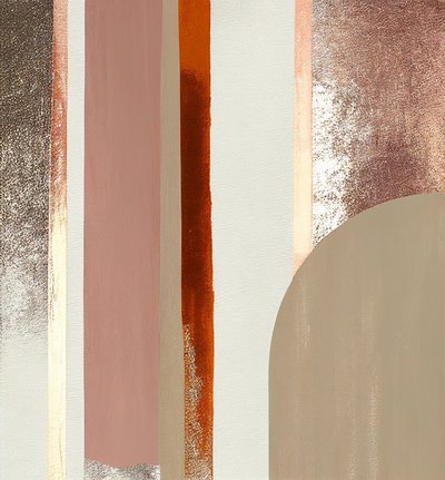 Pittura digitale, linee astratte marroni da F. Abderrahim