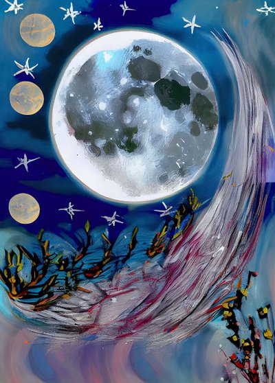 Luna di notte da F. Abderrahim
