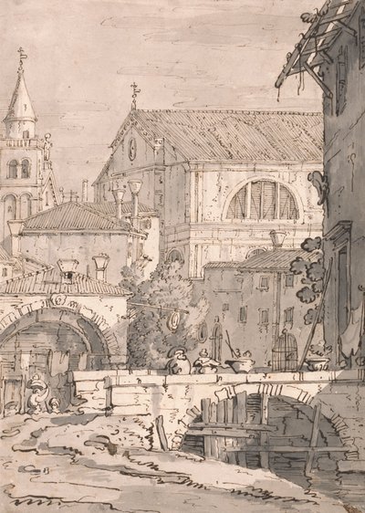 Fantasia Veneziana da imitator of Canaletto