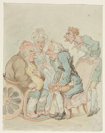 Dottore da imitator of Thomas Rowlandson