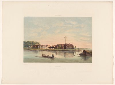 Forte Zeelandia a Paramaribo. Vista del Forte Zelandia a Paramaribo da jonkheer Jacob Eduard van Heemskerck