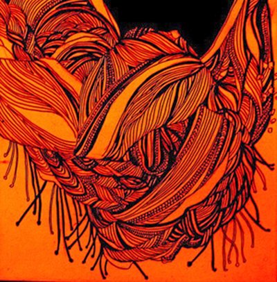 Sciarpa di ruggine, 2016 (tecnica mista) da linda arthurs