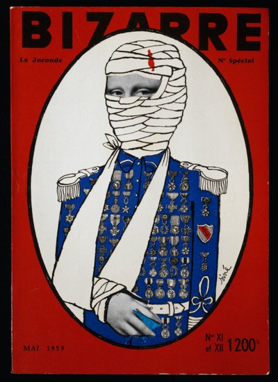 Monna Lisa, copertina del numero speciale della rivista Bizarre, Parigi, Libreries des Tuileries, maggio 1959, Francia, XX secolo da Theodore Charles Ange Coquelin