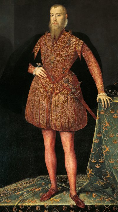 Ritratto di Erik XIV di Svezia da or Muelen Steven van der Meulen